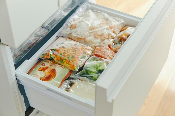 作り置きも冷凍食品も、たっぷり入る冷凍室