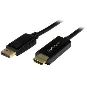 StarTech.com DisplayPort - HDMI 変換ケーブル 4K UHD解像度 2m DP2HDMM2MB