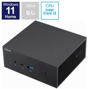 ASUS エイスース デスクトップパソコン Mini PC ブラック [モニター無し /intel Core i3 /メモリ:8GB /SSD:128GB] PN63-S1-S3092AD