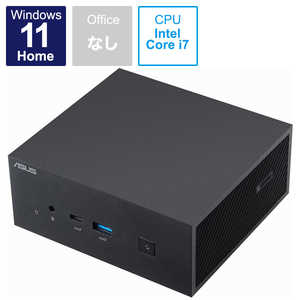 ASUS エイスース デスクトップパソコン Mini PC ブラック [モニター無し /intel Core i7 /メモリ:16GB /SSD:256GB] PN63-S1-S7094AD