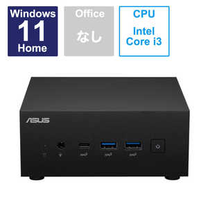ASUS エイスース デスクトップパソコン ExpertCenter PN64 ブラック (モニター無し) PN64-S3301AD