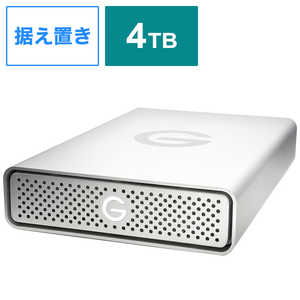 HGST USB-C対応 Mac用外付けハードディスク 4TB シルバー  据え置き型  4TB  0G05669