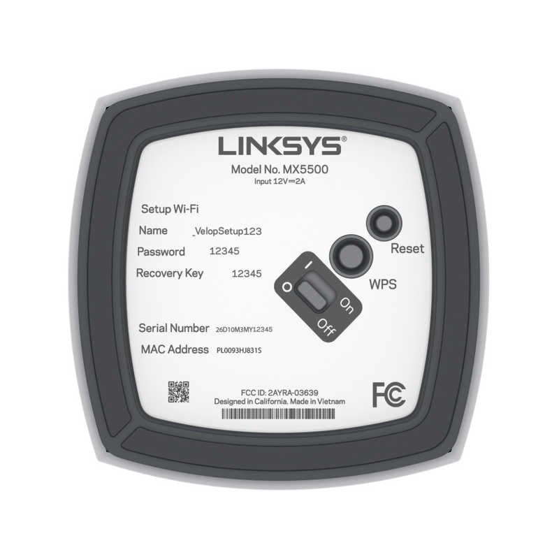 LINKSYS LINKSYS 無線LANルーター(Wi-Fiルーター) Wi-Fi 6(ax)/ac/n/a/g/b 目安：～4LDK/3階建 MX5501-JP MX5501-JP