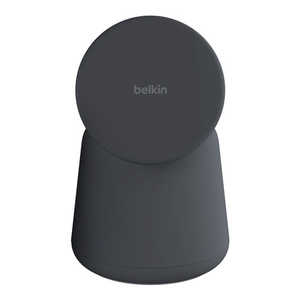 BELKIN BoostCharge Pro MagSafe認証 2-in-1ワイヤレス充電器 ［Quick Charge対応 /ワイヤレスのみ /15W］ チャコール WIZ020btH36