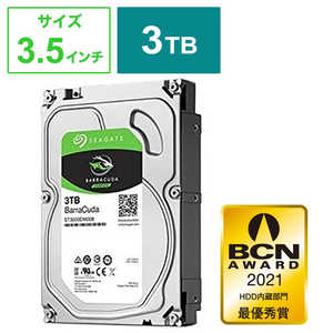 SEAGATE 内蔵HDD BarraCuda [3.5インチ /3TB]｢バルク品｣ ST3000DM007