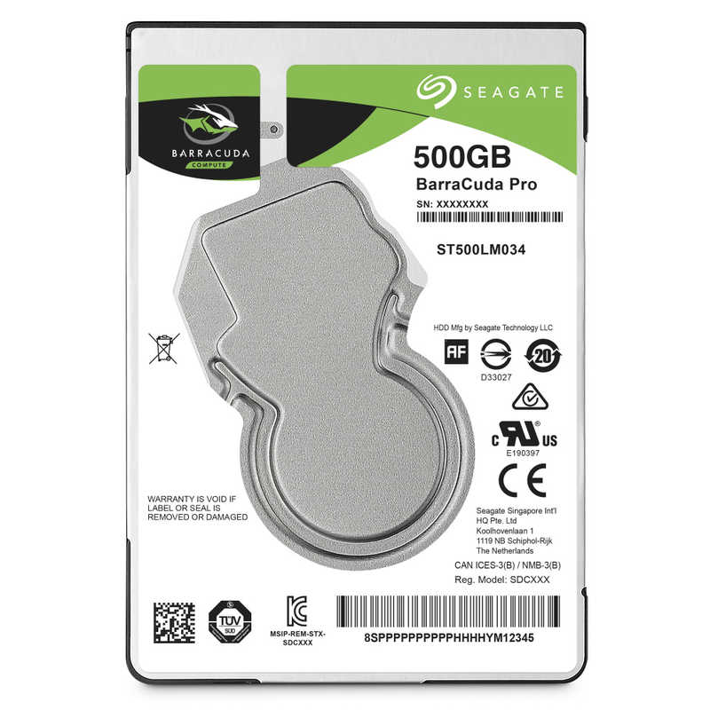 SEAGATE SEAGATE 内蔵HDD BarraCuda Pro [2.5インチ /500GB]｢バルク品｣ ST500LM034 ST500LM034