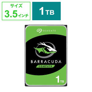SEAGATE Seagate BarraCuda 3.5インチ 1TB 内蔵ハードディスク HDD 2年保証 6Gb/s 256MB 7200rpm 正規代理店品 ST1000DM014