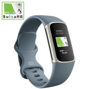 FITBIT Suica対応 Fitbit Charge5 GPS搭載フィットネストラッカー L Sサイズ FB421SRBU-FRCJK