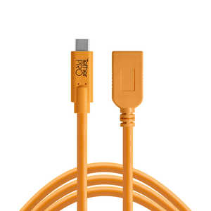 テザーツールズ USBケーブル TetherPro USB-C to USB Female Adapter (extender)  CUCA415-ORG