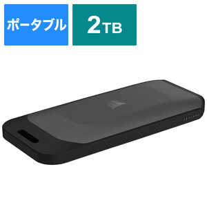 コルセア　CORSAIR 外付けSSD USB-C＋USB-A接続 ［2TB /ポータブル型] CSSD-EX100U2TB