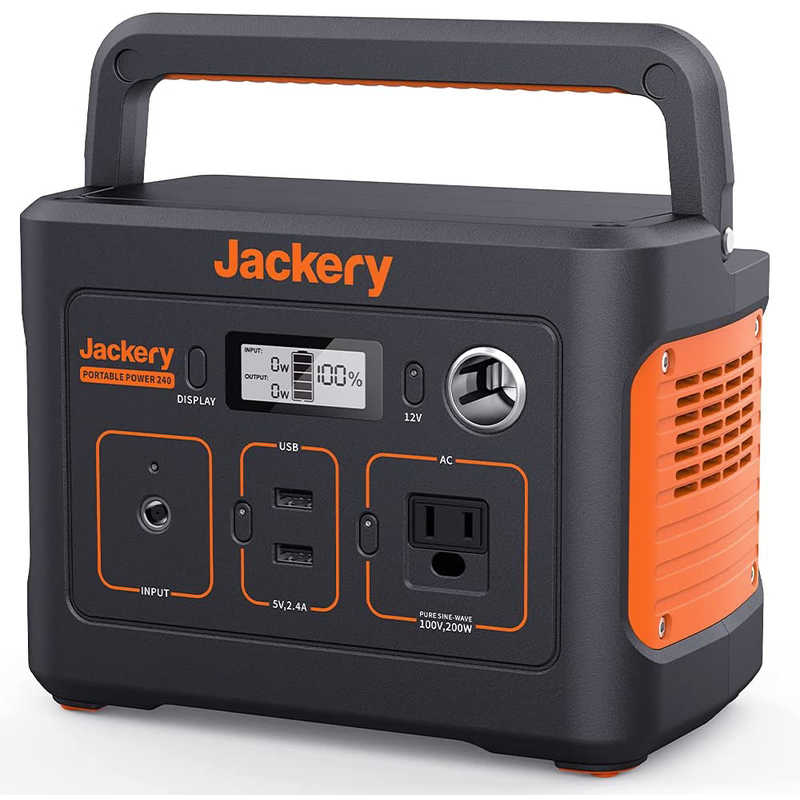JACKERY JACKERY ポータブル電源 240 [241Wh /4出力 /ソーラーパネル(別売)]  PTB021 PTB021