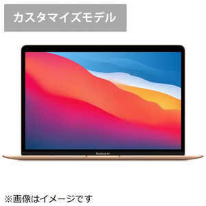 アップル (日本語(JIS)キーボード カスタマイズモデル)13インチMacBook Air： 8コアCPUと7コアGPUを搭載したApple M1チップ 256GB SSD ゴールド MGND3JA/CTO