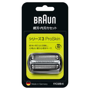 ブラウン　BRAUN シェｰバｰ替刃 (網刃･内刃一体型カセット) F/C 32B-6