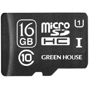 グリーンハウス microSDHCカード (Class10 16GB) GH-SDMRHCUB16G
