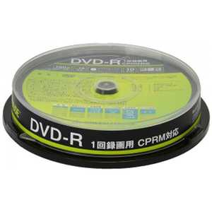 グリーンハウス 録画用DVD-R 1-16倍速 片面4.7GB1層 10枚 インクジェットプリンター対応 GH-DVDRCA10
