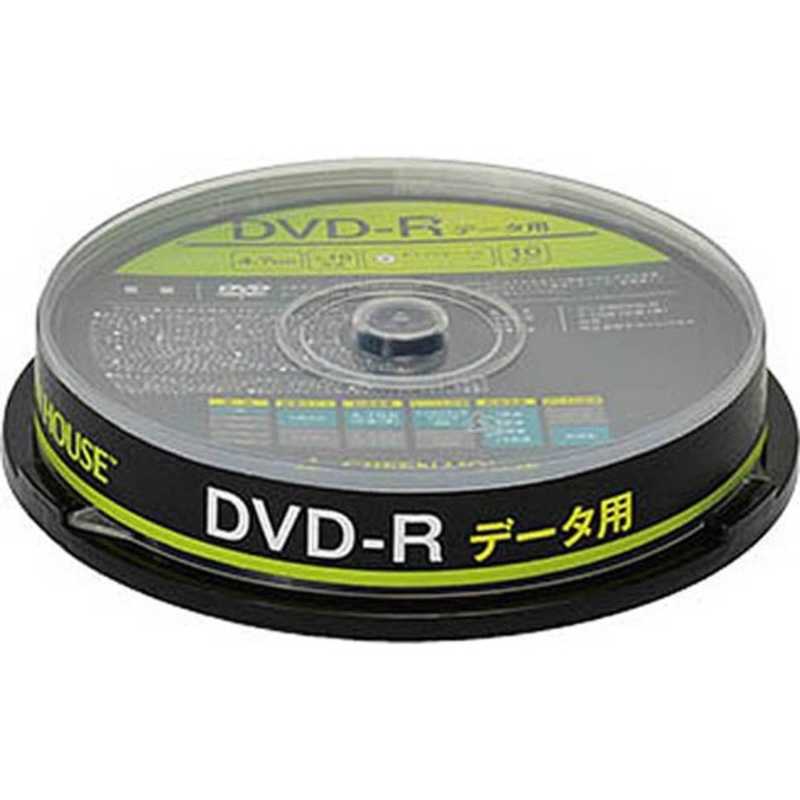 グリーンハウス グリーンハウス 1~16倍速対応 データ用DVD-Rメディア (4.7GB･10枚) GH-DVDRDA10 GH-DVDRDA10