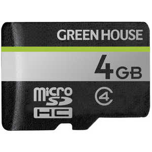 グリーンハウス microSDHCカード (Class4/4GB) GH-SDM-D4G