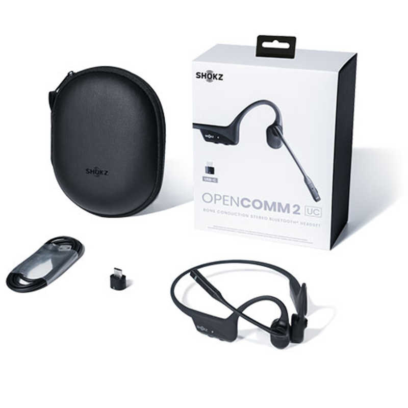 ＳＨＯＫＺ ＳＨＯＫＺ ブルートゥースイヤホン 耳かけ型 骨伝導 OpenComm2 UC USB-C ［骨伝導 /Bluetooth］ SKZ-EP-000024 SKZ-EP-000024