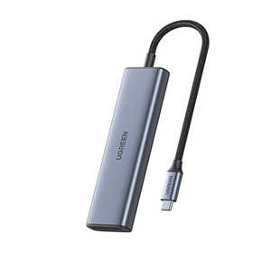 UGREEN Revodok 6-in-1 USB-C ハブ 20956A グレー UGR-OT-000019