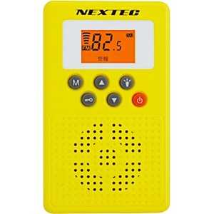 FRC 防災ラジオ 「FMのみ」 イエロー NX-109RD