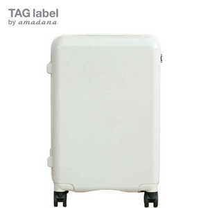 TAG label by amadana スーツケース trolley suitcse ハードジッパー 53L マットホワイト  TSAロック搭載  AT-SC11M マットホワイト