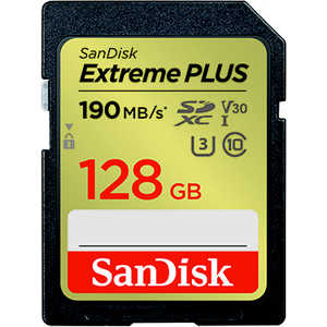 サンディスク SDXCカード Extreme PLUS (Class10/128GB) SDSDXWA-128G-JNJIP