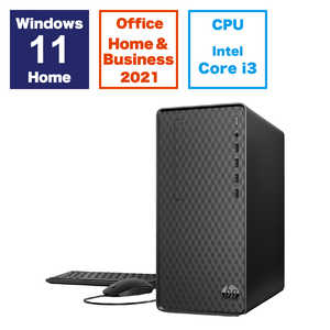 HP Desktop (i3/8GB/256GB/Win11/H＆B 2021) ［モニター無し /intel Core i3 /メモリ：8GB /SSD：256GB］ ジェットブラック 892V5PAAAAS