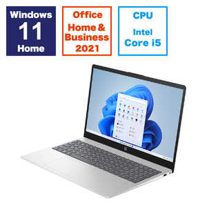 HP ノートパソコン［15.6型 /Win11 Home /Core i5 /メモリ16GB /SSD512GB /Office ］ ナチュラルシルバー 9H009PAAAAB