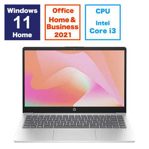 HP ノートパソコン [14型 /Win11 Home /Core i3 /メモリ8GB /SSD256GB /Office] ナチュラルシルバー 806X9PA-AAAM
