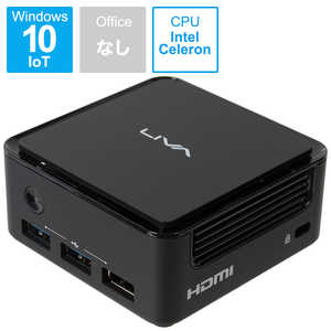 ECS デスクトップパソコン LIVA Q1L [モニター無し /intel Celeron /メモリ：4GB /eMMC：64GB /2021年3月モデル] LIVAQ1L-4/64-W10(N3350)IOT