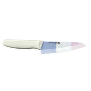 フォーエバー 銀抗菌カラーセラミック包丁 140mm CC-14FRCW 青白ピンク縞