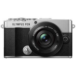 オリンパス　OLYMPUS ミラーレス一眼カメラ PEN E-P7 14-42mm EZレンズキット シルバー
