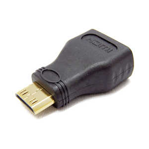 SSAサービス HDMI変換アダプタ ブラック [HDMI⇔miniHDMI] SMHMHDMAF