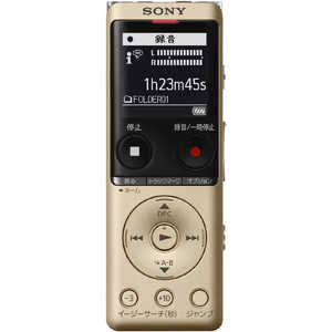 ソニー　SONY ICレコーダー ゴールド [4GB /ハイレゾ対応 /ワイドFM対応] ICD-UX570F (N)