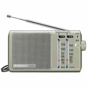 パナソニック　Panasonic ホームラジオ シルバー [AM/FM /ワイドFM対応] RF-U155-S