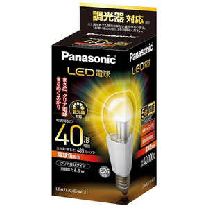 パナソニック　Panasonic LED電球 クリア [E26/電球色/40W相当/一般電球形] LDA7L/C/D/W/2