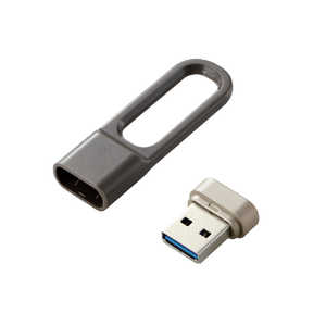 エレコム　ELECOM USBメモリ　グレー MF-LPU3016GGY