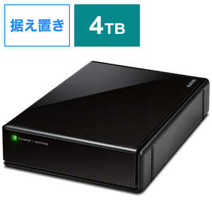 エレコム　ELECOM 外付けHDD USB-A接続 テレビ録画向け ブラック [4TB /据え置き型] ELD-QEN2040UBK