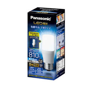パナソニック　Panasonic LED電球 ホワイト [E26/昼光色/60W相当/T形] LDT6D-G/S/T6