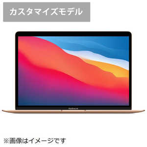 アップル (日本語(JIS)キーボード カスタマイズモデル)13インチMacBook Air： 8コアCPUと7コアGPUを搭載したApple M1チップ 512GB SSD   ゴールド MGND3JA/CTO