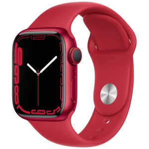 アップル Apple Watch Series 7（GPS+Cellularモデル） 41mm（PRODUCT）REDアルミニウムケースと（PRODUCT）REDスポーツバンド - レギュラー MKHV3J/A