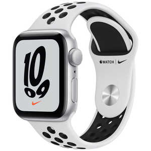アップル Apple Watch Nike SE（GPSモデル） 40mmシルバーアルミニウムケースとピュアプラチナム/ブラックNikeスポーツバンド シルバーアルミニウム MKQ23J/A