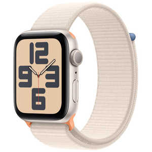 アップル Apple Watch SE(GPSモデル)- 40mmスターライトアルミニウムケースとスターライトスポーツループ MR9W3J/A