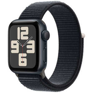 アップル Apple Watch SE(GPSモデル)- 40mmミッドナイトアルミニウムケースとミッドナイトスポーツループ MRE03J/A