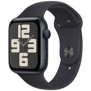 アップル Apple Watch SE(GPSモデル)- 44mmミッドナイトアルミニウムケースとミッドナイトスポーツバンド - S/M MRE73J/A