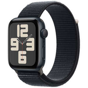 アップル Apple Watch SE(GPSモデル)- 44mmミッドナイトアルミニウムケースとミッドナイトスポーツループ MREA3J/A