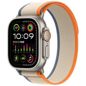 アップル Apple Watch Ultra 2(GPS ＋ Cellularモデル)- 49mmチタニウムケースとオレンジ/ベージュトレイルループ - S/M オレンジ／ベージュトレイルループ S／M MRF13JA
