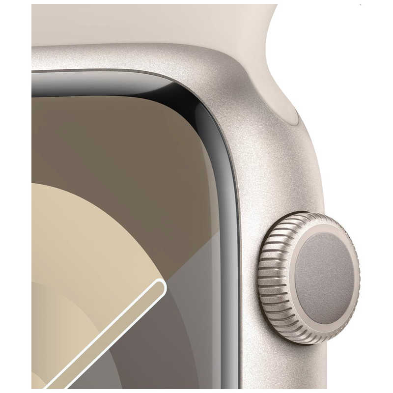 アップル アップル Apple Watch Series 9(GPSモデル)- 45mmスターライトアルミニウムケースとスターライトスポーツバンド - M/L MR973J/A MR973J/A