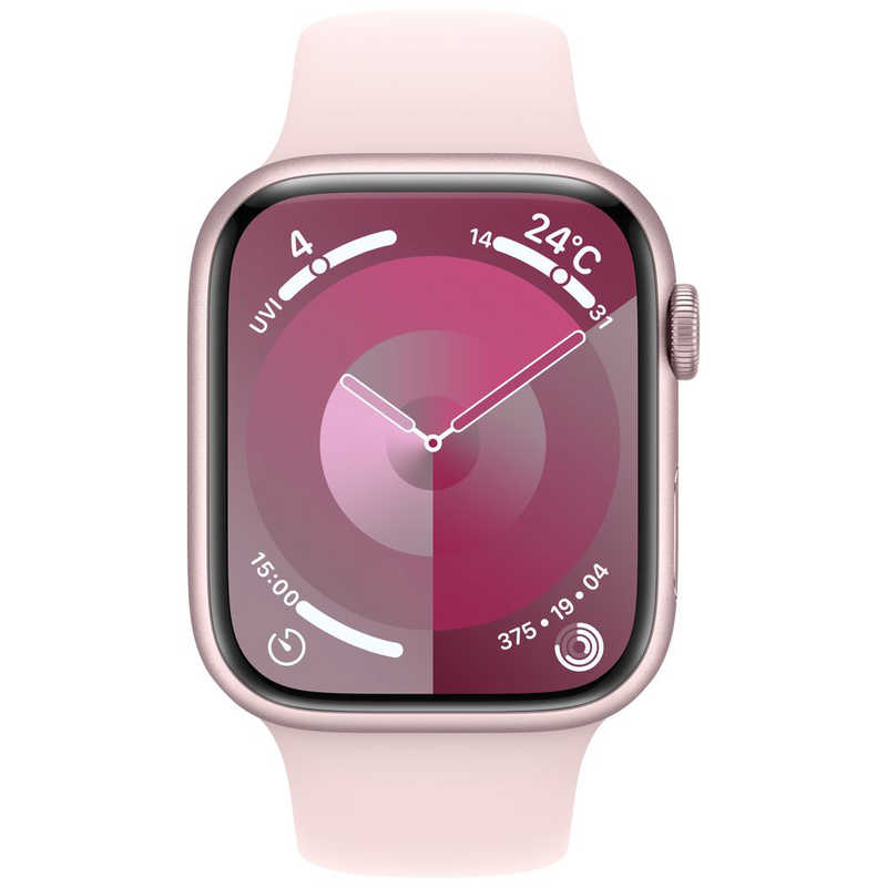 アップル アップル Apple Watch Series 9(GPSモデル)- 45mmピンクアルミニウムケースとライトピンクスポーツバンド - M/L MR9H3J/A MR9H3J/A