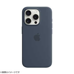 アップル MagSafe対応iPhone 15 Proシリコーンケース - ストームブルー MT1D3FE/A